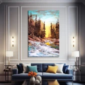 Renk Geçişleri Kanvas Tablo thumbnail 1