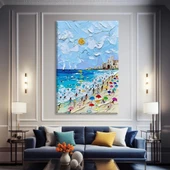 Plaj Yolculuğu Kanvas Tablo thumbnail 1