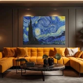 Yıldızlı Gece Kanvas Tablo thumbnail 2