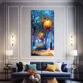 Işıklı Sokaklar Kanvas Tablo thumbnail 1