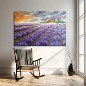 Lavanta Tarlalarının Büyüsü Kanvas Tablo thumbnail 1
