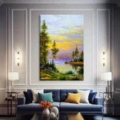 Kıyıdaki Sakinlik Kanvas Tablo thumbnail 1