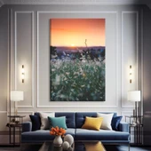 Şehirde Alacakaranlık Kanvas Tablo thumbnail 1