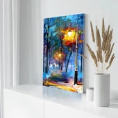 Işıklı Sokaklar Kanvas Tablo thumbnail 3