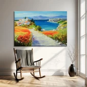 Sahil Yolu Manzarası Kanvas Tablo thumbnail 1