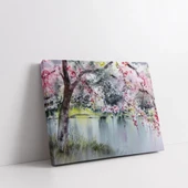 Renk Cümbüşü Çiçek Tarlası Kanvas Tablo thumbnail 2