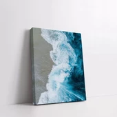 Köpüklü Mavi Kanvas Tablo thumbnail 2