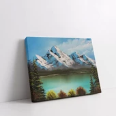 Buzul Göl Sükuneti Kanvas Tablo thumbnail 3