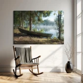 Sisli Nehir Kıyısı Kanvas Tablo thumbnail 1