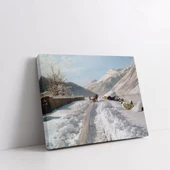 Kışın Beyaz Sessizliği Kanvas Tablo thumbnail 2