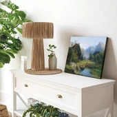 Gökyüzüne Uzanan Dağlar Kanvas Tablo thumbnail 3