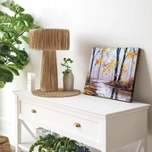 Sakin Göl Yansımaları Kanvas Tablo" thumbnail 3