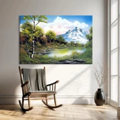Dağın Eteğinde Kanvas Tablo thumbnail 1
