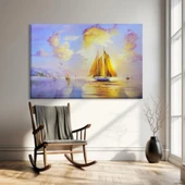 Yelkenli Yolculuğu Kanvas Tablo thumbnail 1