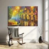 Yağmur Altında Kanvas Tablo thumbnail 1