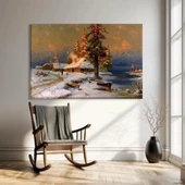 Kışın Huzuru Kanvas Tablo thumbnail 1