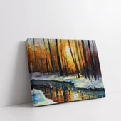 Sonbaharın Renk Akışı Kanvas Tablo thumbnail 2