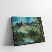 Görkemli Dağ Kanvas Tablo thumbnail 2