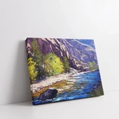 Dağlık Dere Kanvas Tablo thumbnail 2
