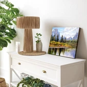 Yansımalı Dağ Manzarası Kanvas Tablo thumbnail 3