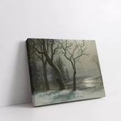 Kışın Sessizliği ve Ağaç Kanvas Tablo thumbnail 2