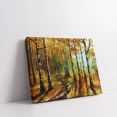 Sonbahar Orman Yolu Kanvas Tablo thumbnail 2