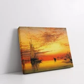 Gün Batımı Limanı Kanvas Tablo thumbnail 2