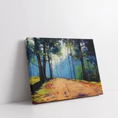 Sisli Orman Yolu Kanvas Tablo thumbnail 2