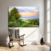 Gün Batımı Vadi Kanvas Tablo thumbnail 1