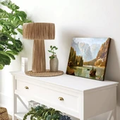 Dağ Gölü Sakinliği Kanvas Tablo thumbnail 3