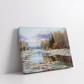 Sonbahar Nehri Kanvas Tablo thumbnail 2