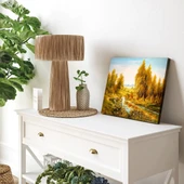 Sonbahar Nehri ve Orman Kanvas Tablo thumbnail 3