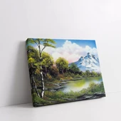 Dağın Eteğinde Kanvas Tablo thumbnail 2
