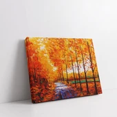 Sonbaharın Altın Işıkları Kanvas Tablo thumbnail 2