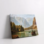 Dağ Gölü Sakinliği Kanvas Tablo thumbnail 2