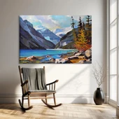 Alp Dağlarının Gölgesinde Kanvas Tablo thumbnail 1