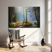 Işığın Ormanı Kanvas Tablo thumbnail 1
