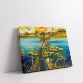 Altın Sonbahar Işıkları Kanvas Tablo thumbnail 2