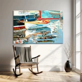 Limanın Renkleri Kanvas Tablo thumbnail 1