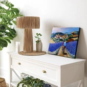 Lavanta Tarlaları Yolculuğu Kanvas Tablo thumbnail 3