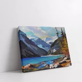 Alp Dağlarının Gölgesinde Kanvas Tablo thumbnail 2