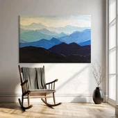 Katmanlı Dağ Silüeti Kanvas Tablo thumbnail 1