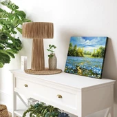 Nehir Kenarı Cenneti Kanvas Tablo thumbnail 3