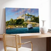 Kıyıdaki Yalı Kanvas Tablo thumbnail 3