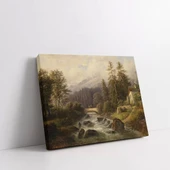 Orman İçindeki Dere Kanvas Tablo thumbnail 2