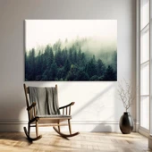Sisli Orman Sabahı Kanvas Tablo thumbnail 1