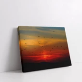 Gün Batımı Uçuşu Kanvas Tablo thumbnail 2