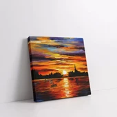 Yansıyan Günbatımı Kanvas Tablo thumbnail 2