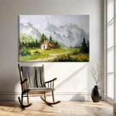 Alp Dağları Yaylası Kanvas Tablo thumbnail 1