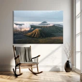 Volkanik Dağ Manzarası Kanvas Tablo thumbnail 1